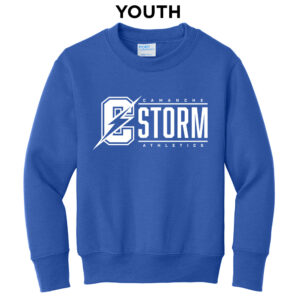 STORM Youth Fleece Crewneck Sweatshirt-Royal