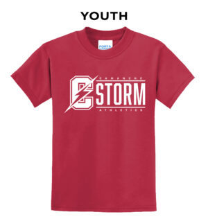 STORM Youth Short Sleeve Tee-Red