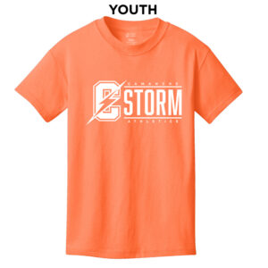 STORM Youth Short Sleeve Tee-Neon Orange
