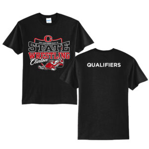 Clinton State Wrestling Unisex Short Sleeve Tee-Black
