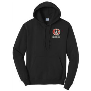 Clinton Marching Band Unisex Fleece Hooded Sweatshirt-Black