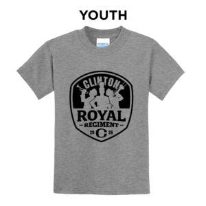 Clinton Marching Band Youth Short Sleeve Tee-Athletic Heather