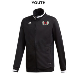Clinton Track Field Adidas Team 19 YOUTH full zip Track Jacket – Black/White (YS or YXL)