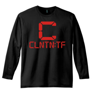 Clinton Track Field District Perfect Weight Long Sleeve Tee Unisex-Black
