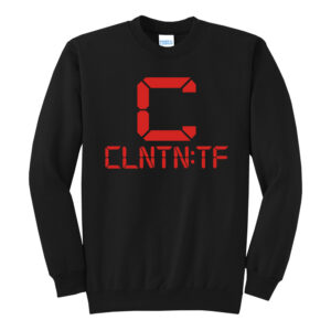 Clinton Track Field Unisex Fleece Crewneck Sweatshirt-Black