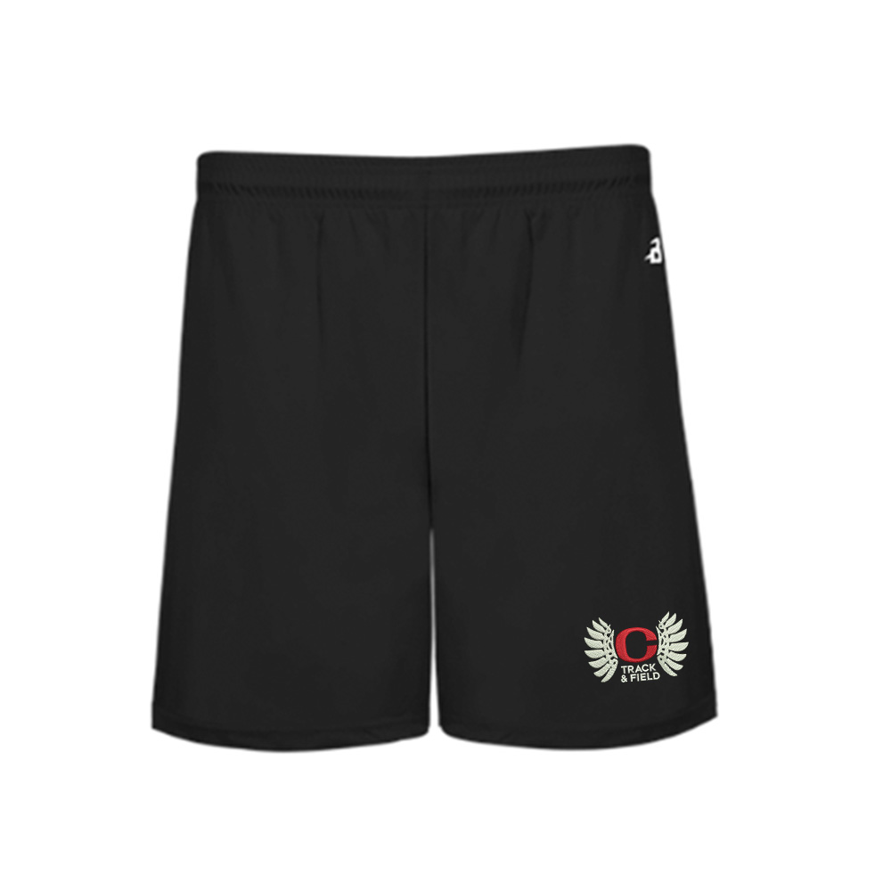 Clinton Track Field Badger B-Core 5" Pocketed Short-Black