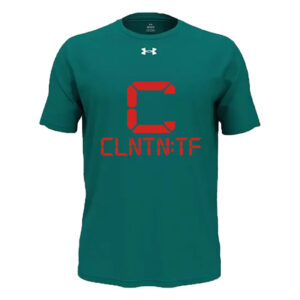 Clinton Track Field Under Armour short sleeve Men’s Team Tech Tee-Teal