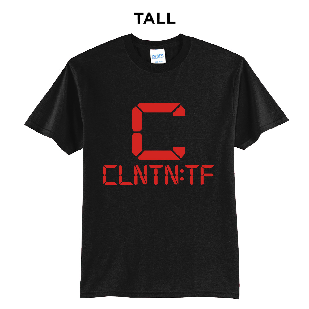 Clinton Track Field Tall Short Sleeve Tee-Black