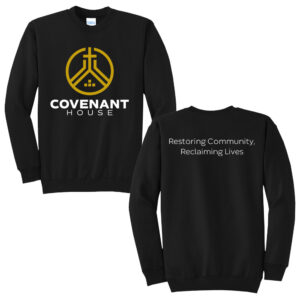 Covenant House Unisex Core Fleece Crewneck Sweatshirt-Black