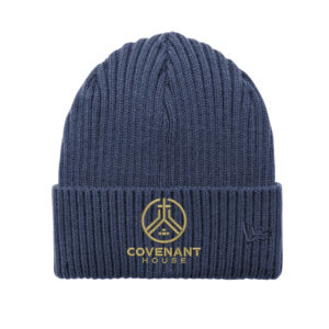 Covenant House New Era Core Classic thick rib knit Cuff Beanie stocking cap-Deep navy