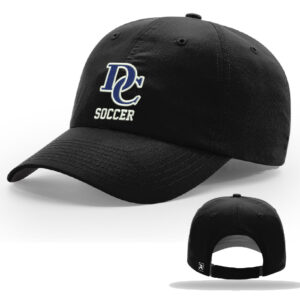 DC Soccer Cap Richardson Unstructured R-Active Lite Adjustable Cap Solid-Black