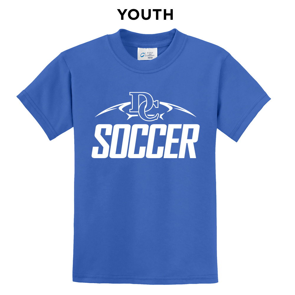 DC Soccer Youth Basic Short Sleeve Tee-Royal