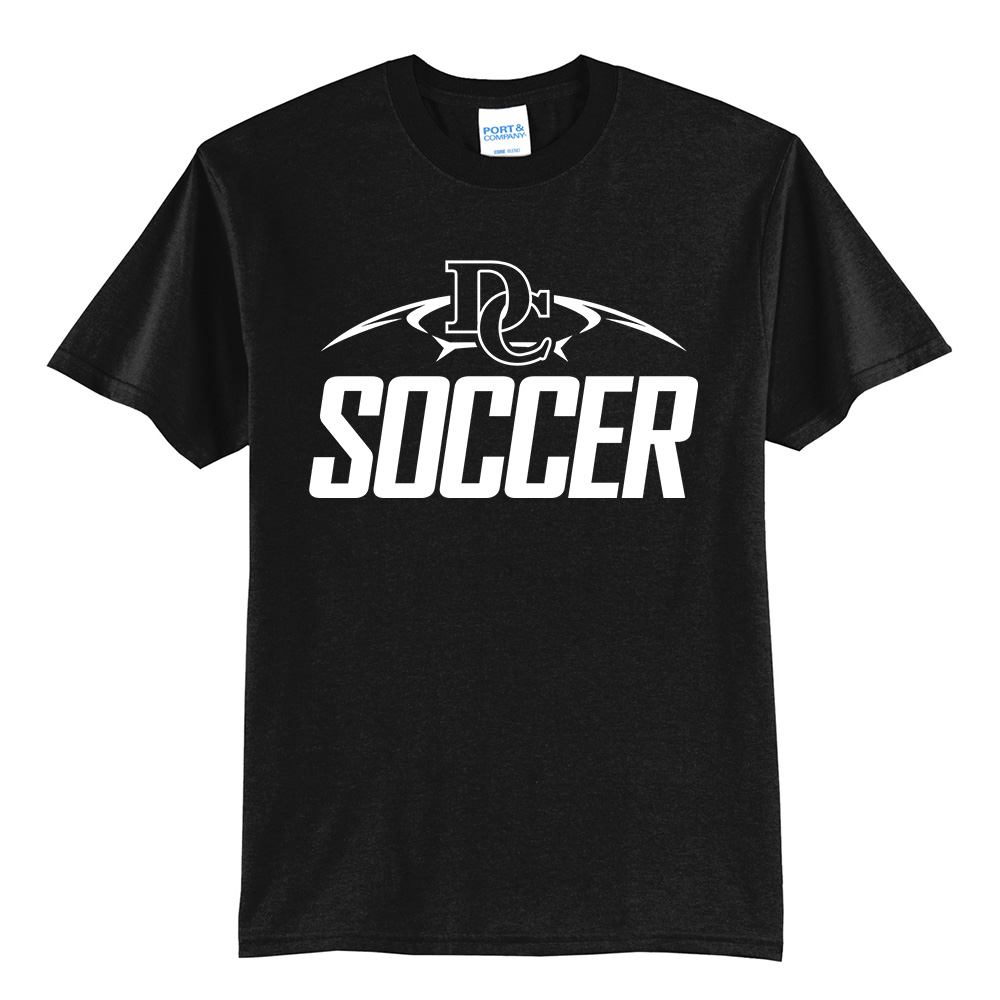 DC Soccer Unisex Short Sleeve Tee-Black