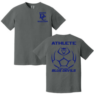 DC Soccer Unisex Comfort Colors Pigment Dyed Short Sleeve Shirt-Pepper