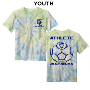 DC Soccer YOUTH Essential Tie-Dye Tee-Watercolor Spiral