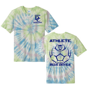 DC Soccer Unisex Essential Tie-Dye Tee-Watercolor Spiral
