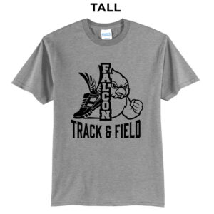 DW Girls Track Field Tall Short Sleeve Tee-Grey