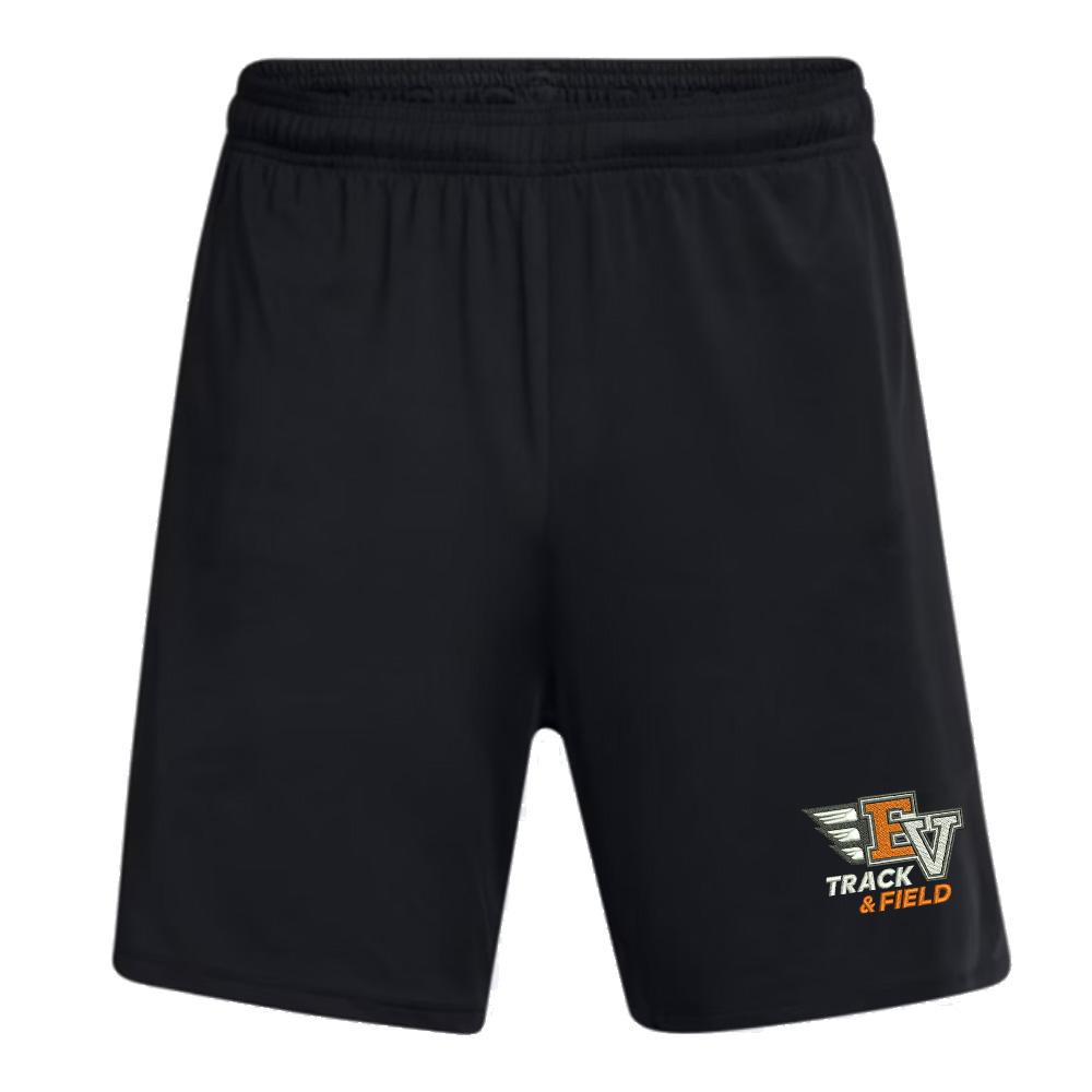 EV Track Field Under Armour Men's UA Tech Vent 7" pocketed Shorts-Black