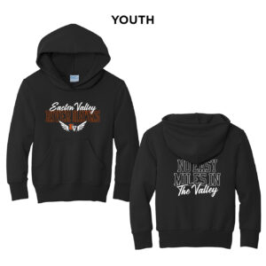 EV Track Field Youth Fleece Hooded Sweatshirt-Black