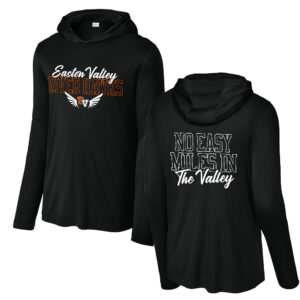 EV Track Field Sport-Tek Men Posi-UV Pro Long Sleeve Hoodie Tee-Black