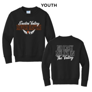 EV Track Field Youth Fleece Crewneck Sweatshirt-Black