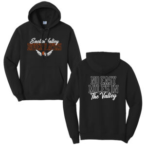 EV Track Field Unisex Fleece Hooded Sweashirt-Black