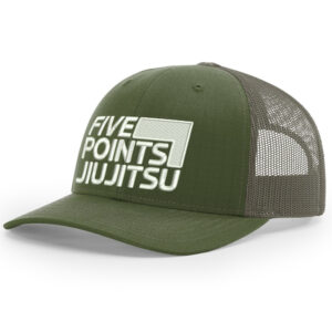 Five Point Jiu Jitsu Richardson TACTICAL snap back trucker cap-Army Olive