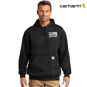 Five Point Jiu Jitsu Carhartt Men Midweight Hooded Sweatshirt-Black