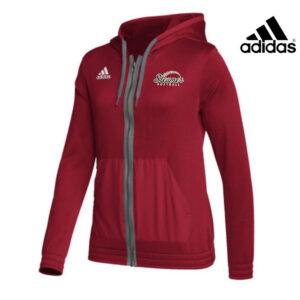 Steamer Softball Adidas Women’s Team Issue performance full zip hoodie -Power Red/grey (XL, 2x only)