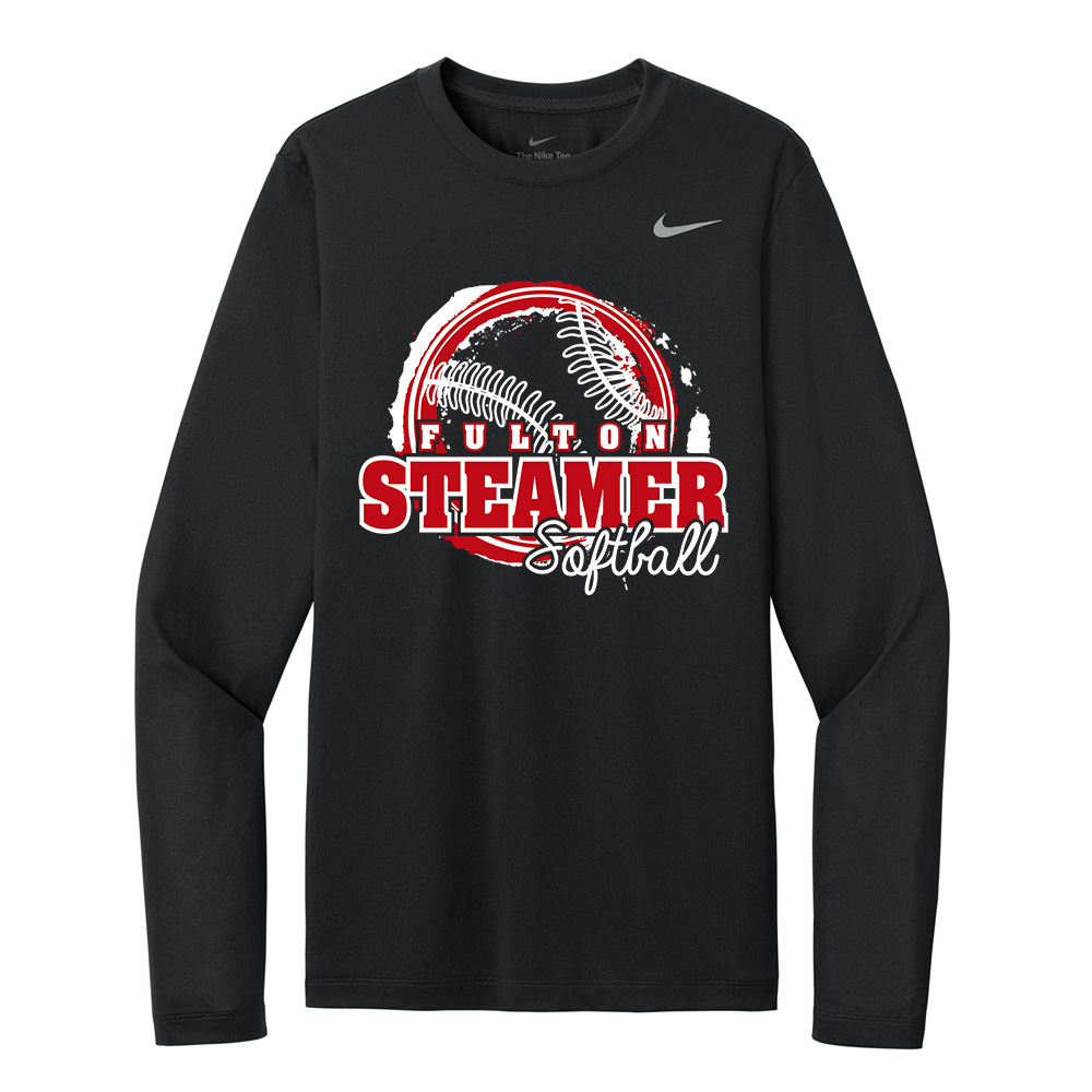 Steamer Softball Nike Team rLegend Long Sleeve Tee Adult-Black