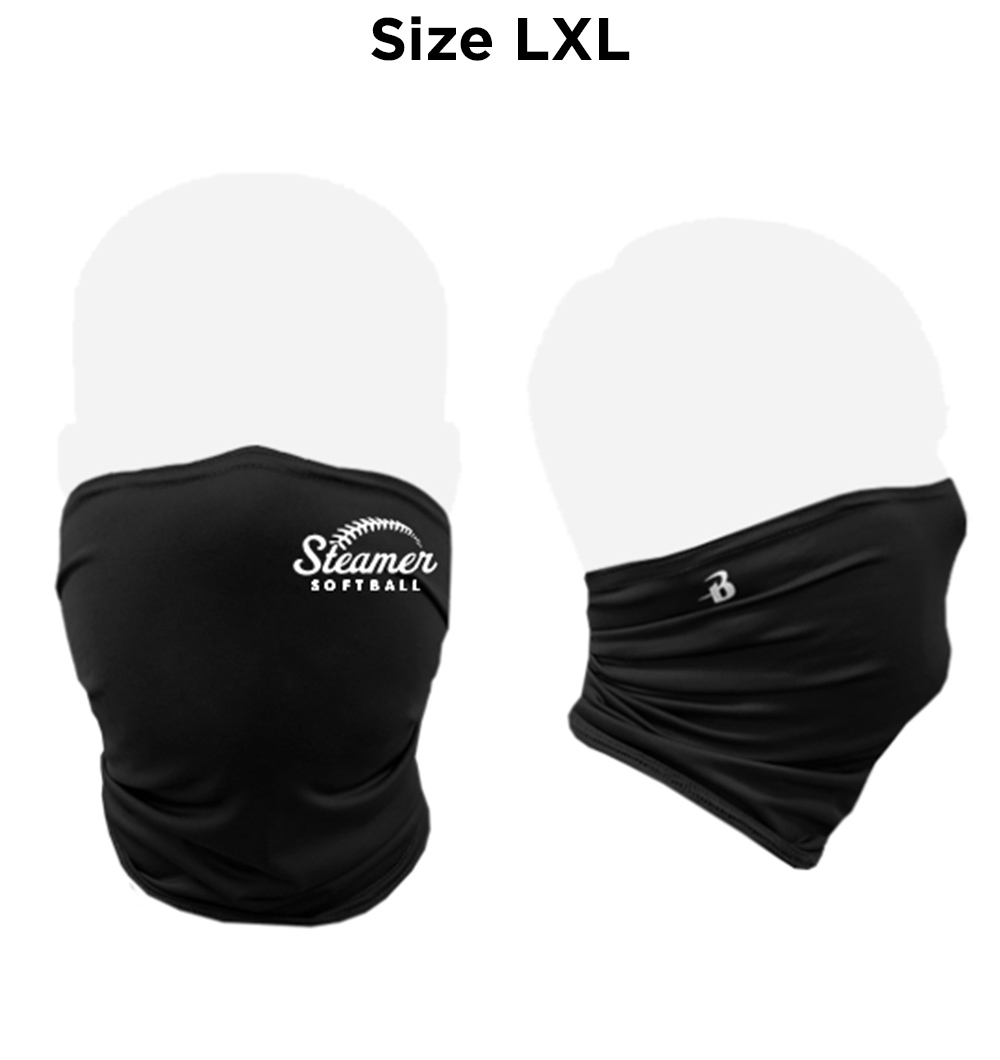 Steamer Softball Badger Performance Activity Mask - LXL-Black