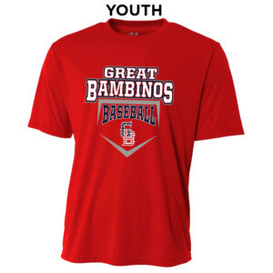Great Bambinos BB YOUTH Cooling Performance Tshirt-Scarlet