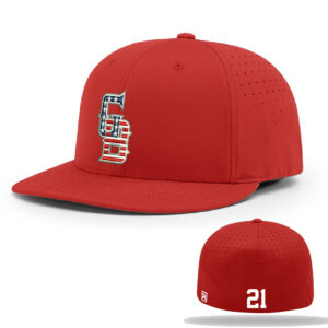 Great Bambinos BB Richardson Pro Lite FlexFit Cap Solid- Red