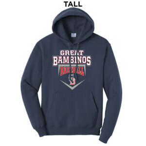 Great Bambinos BB Tall Fleece Hooded Sweatshirt-Navy