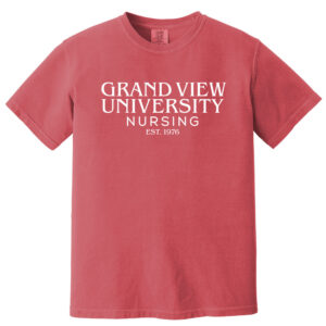 GV Nursing Unisex Comfort Colors Pigment Dyed Short Sleeve Shirt-Crimson