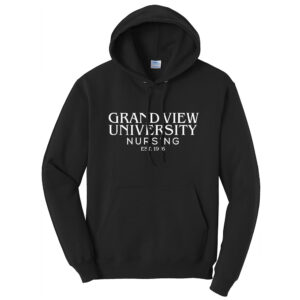 GV Nursing Unisex Fleece Hooded Sweatshirt-Black