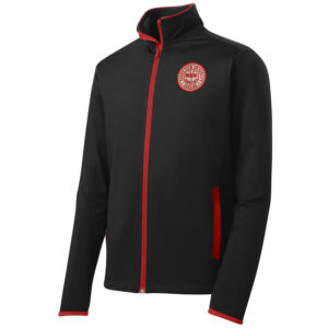 GV Nursing Sport-Tek Sport-Wick Stretch Contrast Full-Zip Jacket Men-Black Red