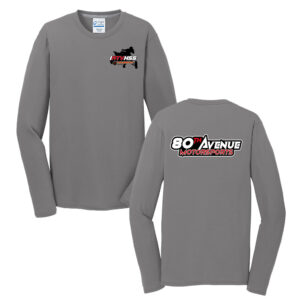 IATVHSS Men Long Sleeve Essential Blended Performance Tee-Medium Grey