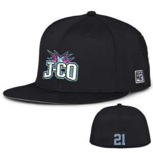 J CO Bombers The Game Perforated GameChanger Cap-Black