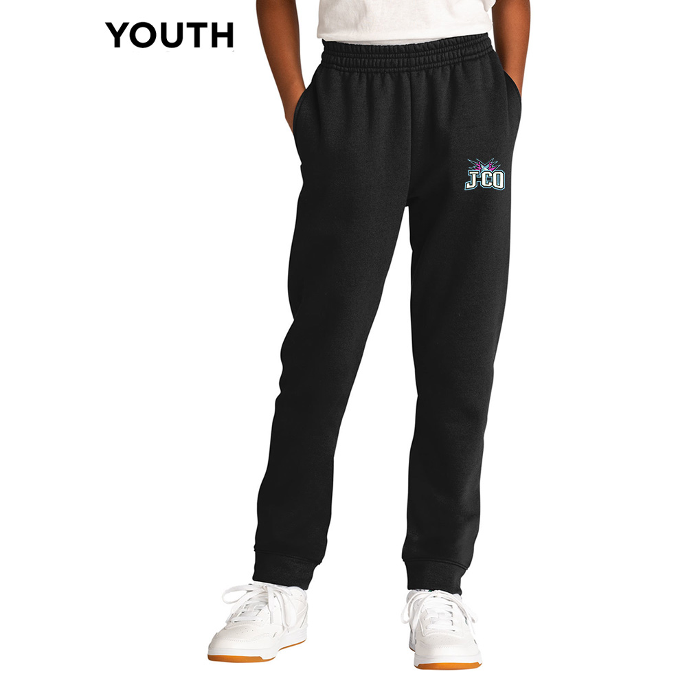 J CO Bombers Youth Core Fleece Jogger-Black