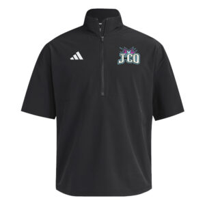 J CO Bombers Adidas 1/4 Zip woven short sleeve Training Jacket – Black (M-3x)