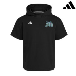 J CO Bombers Adidas Dugout NWV Short Sleeve Hoodie- BLACK