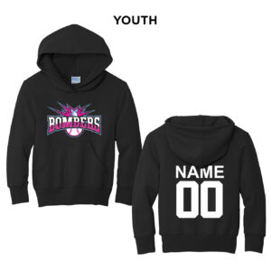 J CO Bombers Youth Hooded Sweatshirt-Black