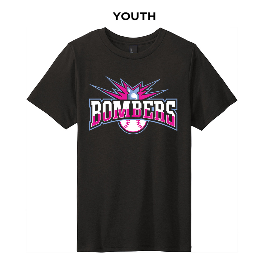 J CO Bombers Youth Perfect Tri blend Tee-Black