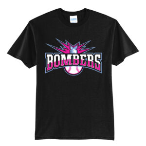 J CO Bombers Unisex Short Sleeve Tee-Black