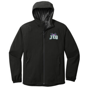 J CO Bombers Port Authority Men Essential Rain Jacket-Black