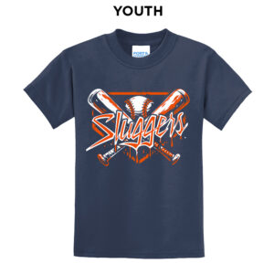 Midwest Sluggers SB Youth Short Sleeve Tee-Navy