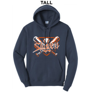 Midwest Sluggers SB Tall Fleece Hooded Sweatshirt-Navy