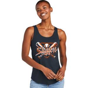 Midwest Sluggers SB District Women’s Relaxed Tri Blend Relxed Tank-New Navy