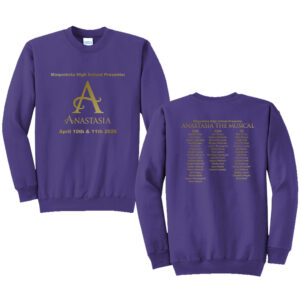 Maq Anastasia Unisex Fleece Crewneck Sweatshirt-Purple